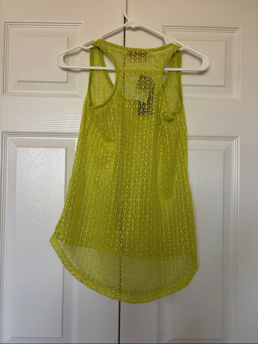 Annabelle Neon Yellow Racerback Tank - Picture 2 of 2